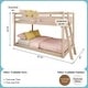 preview thumbnail 7 of 24, Now Furniture Low Bunk Bed for Kids, Twin over Twin