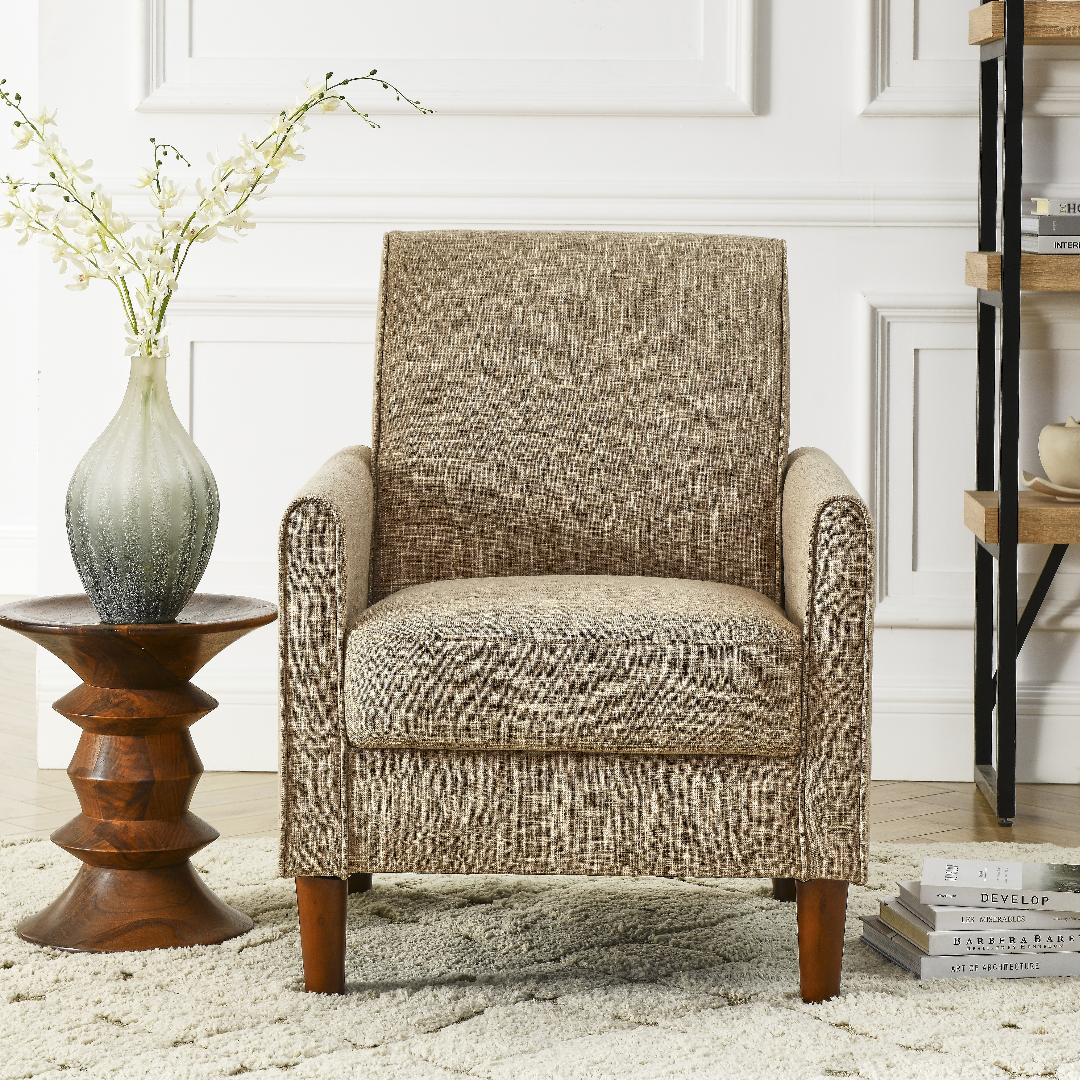 Chairs Living Room Andeworld Velvet Accent Chair With Ottoman