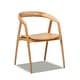 preview thumbnail 5 of 5, Simeon 21" Sculpted Oak Wood Dining Chair