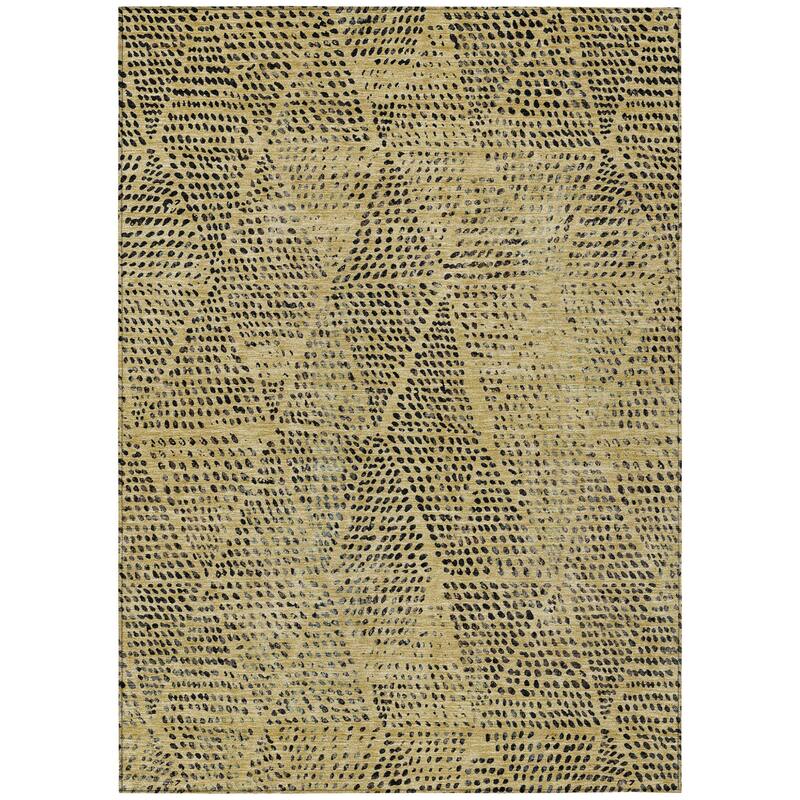 HomeRoots Geometric Transitional Rectangle Outdoor Rug