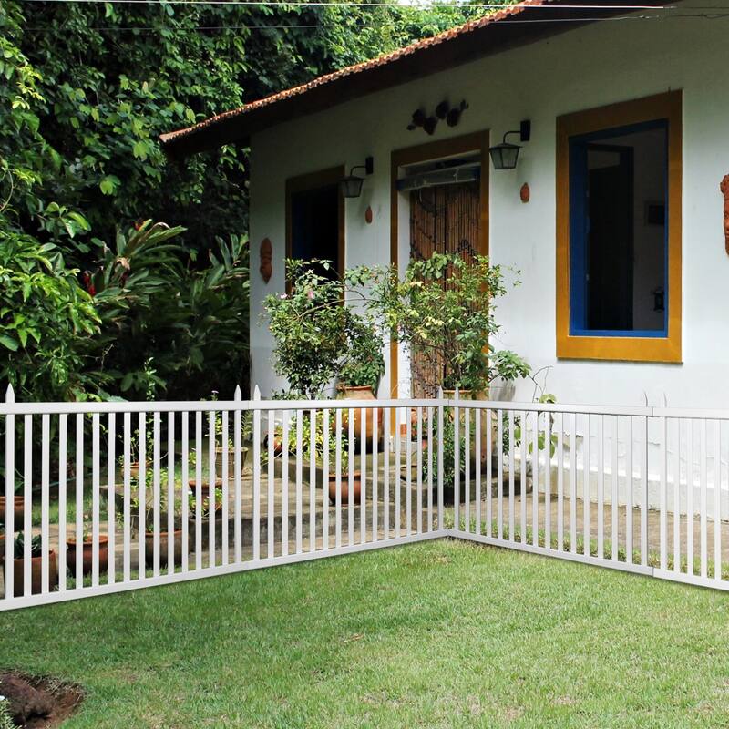 Garden Fence Outdoor Fence Panel Decorative Vinyl Picket Fence