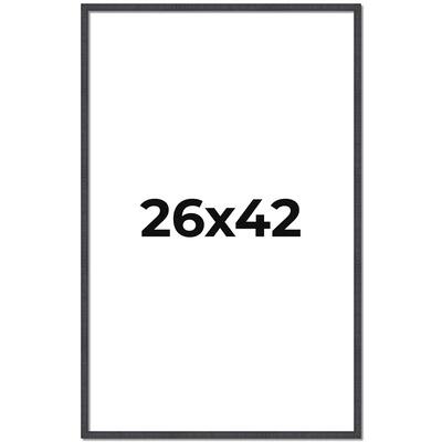 26x42 Frame Brown Picture Frame - Complete Modern Photo Frame Includes