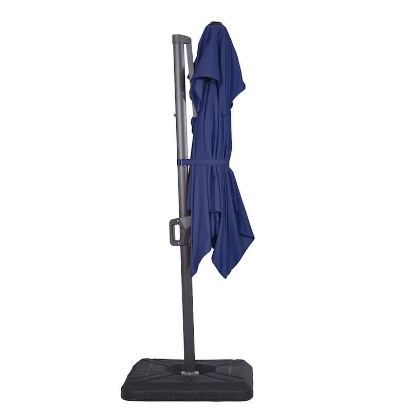 Furniture of America Aires 8-foot Steel Square Cantilever Offset Tilt Roma Umbrella
