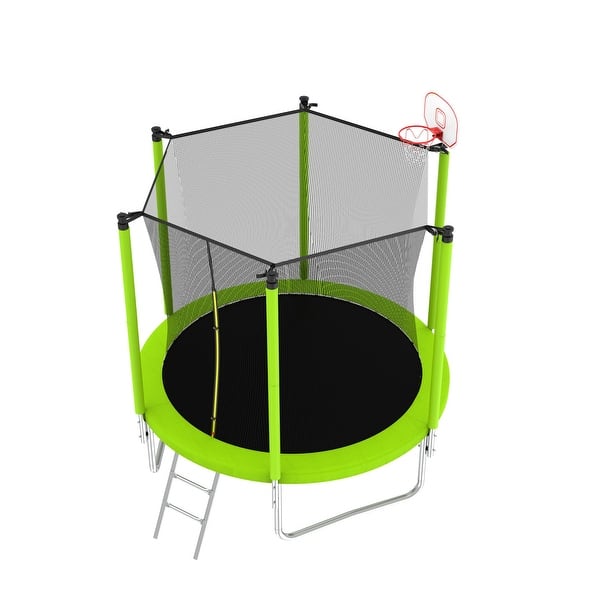 slide 2 of 11, Spacious Design Trampoline Solid Base Structure, Safety Pad For Kid Kids