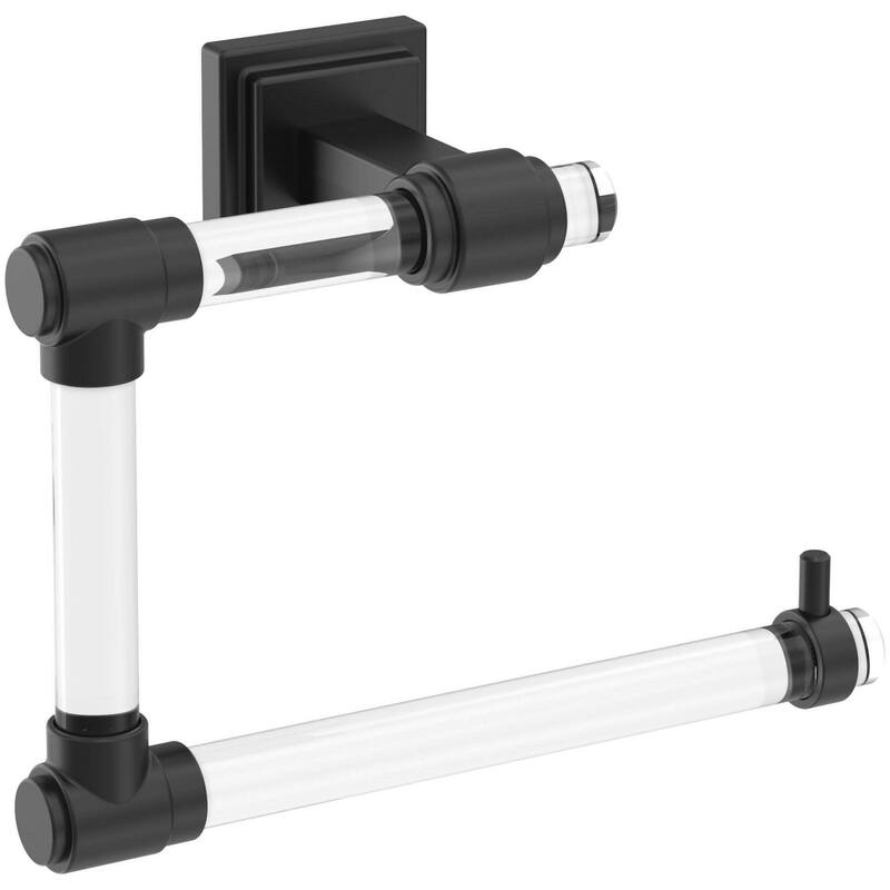 Amerock Glacio 5-7/16" Wall Mounted Towel Ring - Matte Black