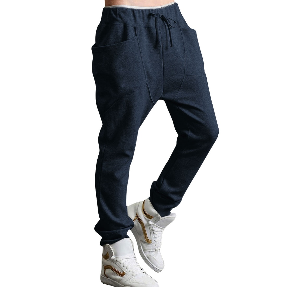 drop crotch sweatpants mens