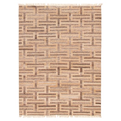 Ankara FW Tan Kilim 5'6" x 7'6" - 5'6 x 7'6