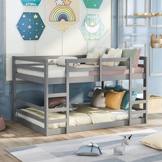 Twin Over Twin Bunk Bed with Ladder - Bed Bath & Beyond - 35352106