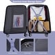 Light Purple Hardshell Luggage Sets Durable Expandable Suitcase with 2 ...