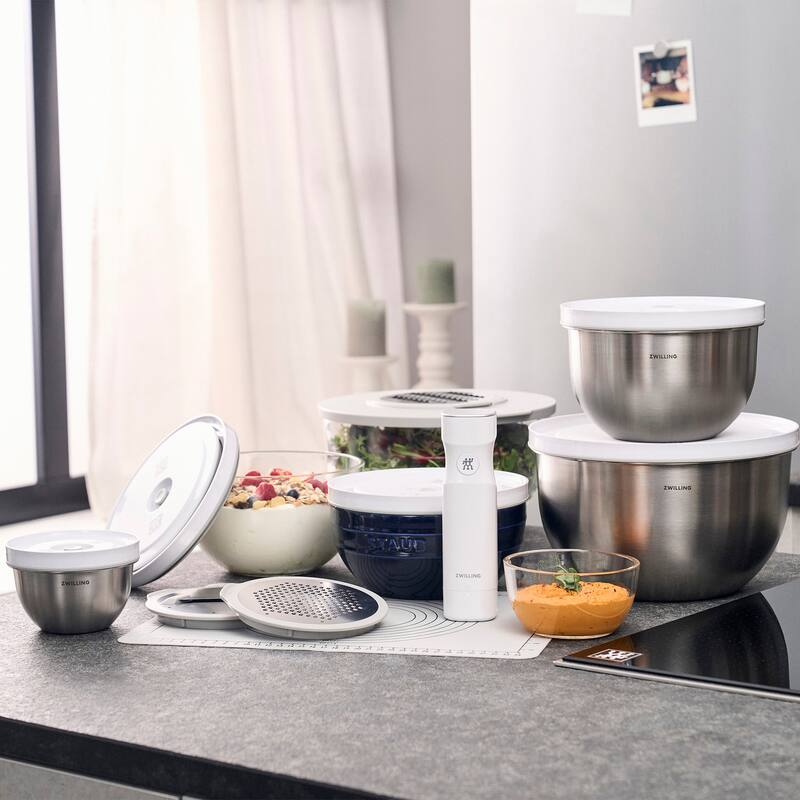 ZWILLING Fresh & Save BOWLS 9-pc Glass Vacuum Bowl Starter Set - Clear