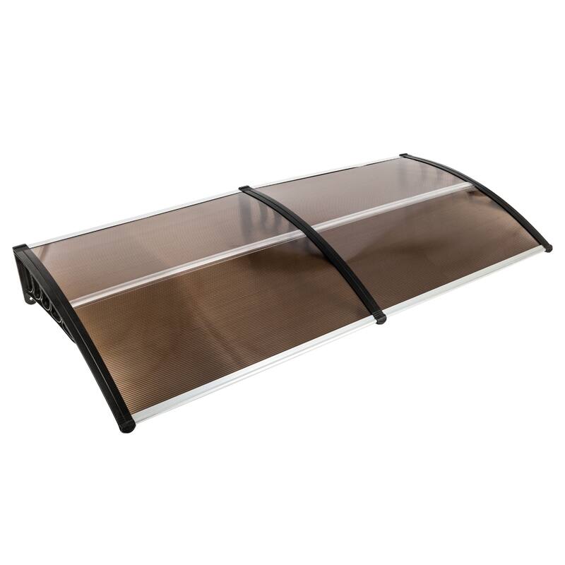 78" Household Application Door & Window Canopy - Brown&Black Bracket