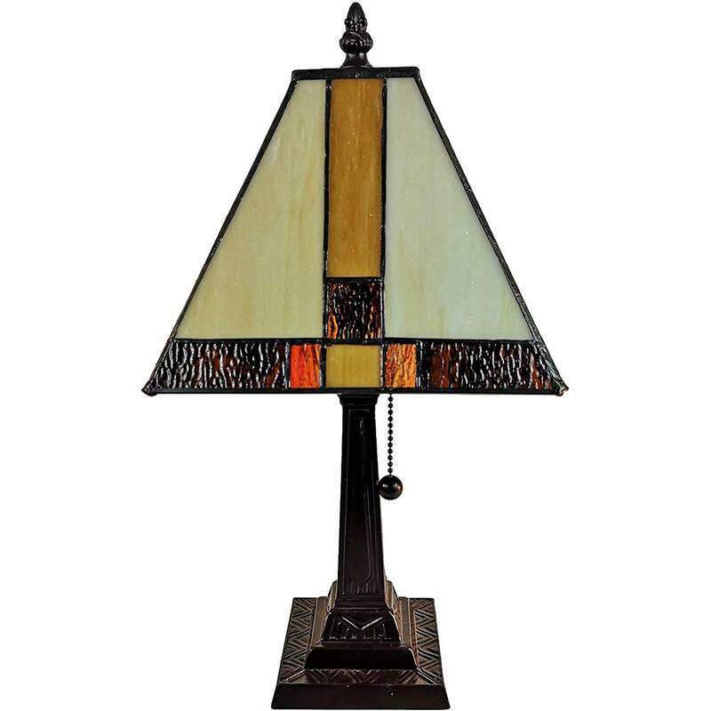 HomeRoots 15" Dark Brown Metal Candlestick Table Lamp With Beige Empire Shade - 14' X '15' X '9