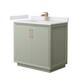 Option Light Green / White Cultured Marble Top / Satin