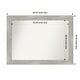 preview thumbnail 89 of 119, Dove Greywash Framed Non-Beveled Custom Wall Mirror, Bathroom Vanity Mirror Outer Size: 46 x 34