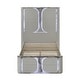 preview thumbnail 4 of 5, Furniture of America Sherri Modern Light Grey Wood Kids Platform Bed with LED on Headboard