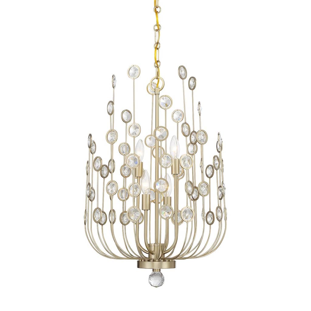 Savoy House 1-3597-4 Irina 4 Light 18" Wide Crystal Abstract