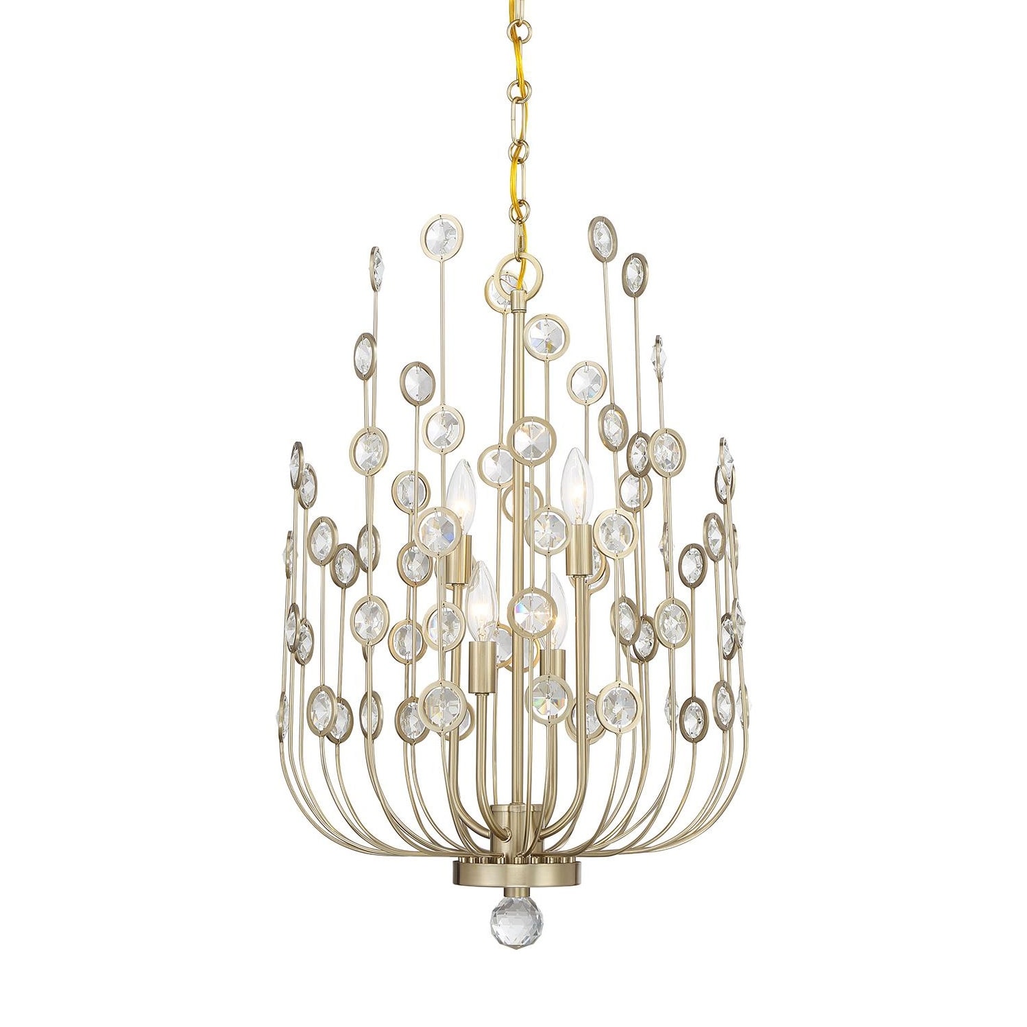 Savoy House 1-3597-4 Irina 4 Light 18" Wide Crystal Abstract