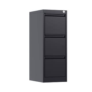 Aobabo 4 Drawer File Cabinet With Lock,Metal Filing Cabinet Office Home For Legal Letter Size Assembly Required White