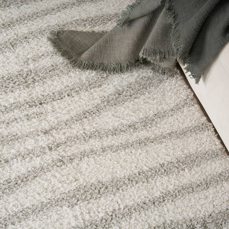 Nourison Modern Shag Indoor only Abstract Area Rug