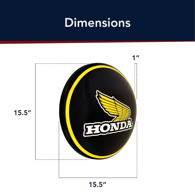 Dome Shaped Metal Wall Art Sign - 15" x 15" Retro Vintage Wall Décor for Bar, Man Cave, Garage, Game Room & Home - 15" x 15"