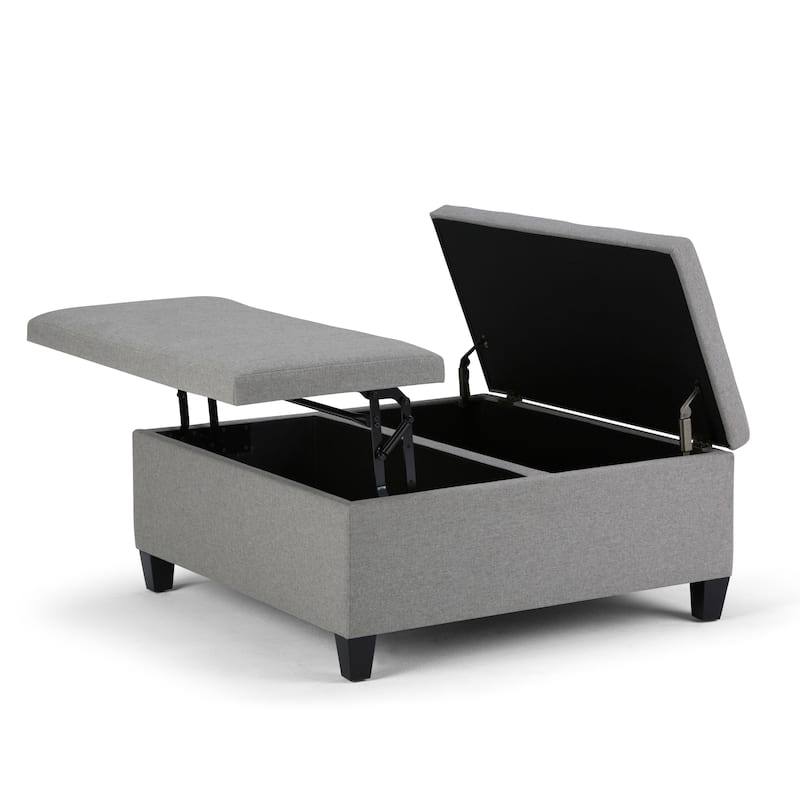 WYNDENHALL Tyler 36 inch Wide Contemporary Square Table Ottoman