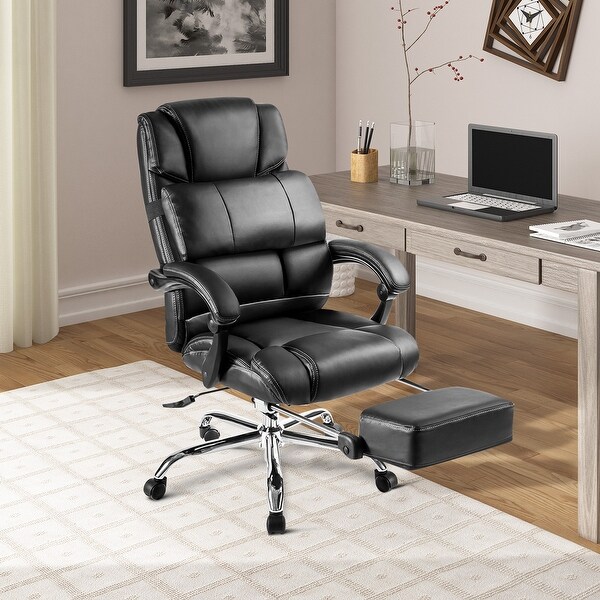 Office Chair High Quality PU Leather Double Padded Support