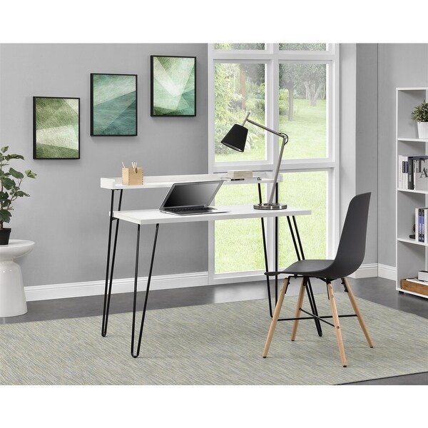 Carson Carrington Hudiksvall Retro Desk with Riser. Opens flyout.