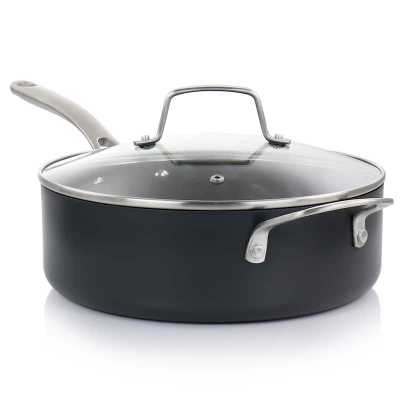 Martha Stewart 10 Piece Aluminum Cookware Set in Matte Black