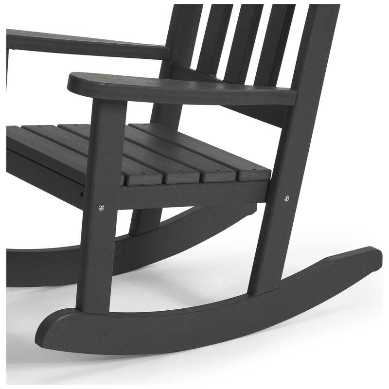 Laguna Kids Outdoor Poly Rocking Chair with Side Table 3-Piece Set