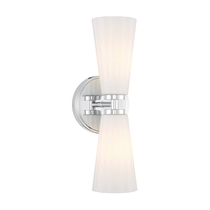 Bellevue SHWS43575 Meridian 2 Light 15" Tall Bathroom Sconce with