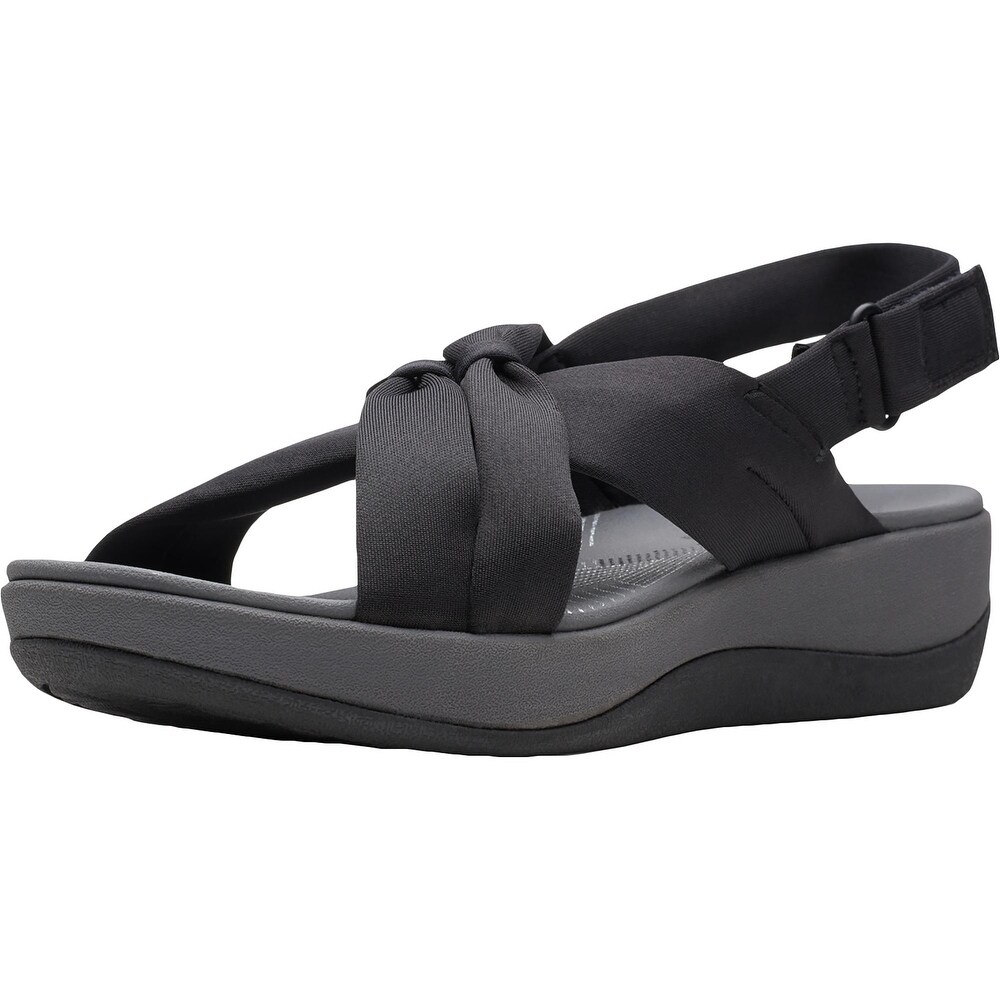 clarks black sandals wide fit