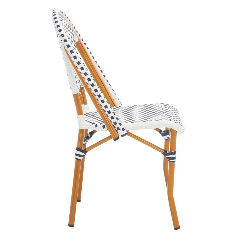 SAFAVIEH Emiliana Outdoor Side Chair Set of 2 (Fully Assembled) - 20Wx35Dx22H
