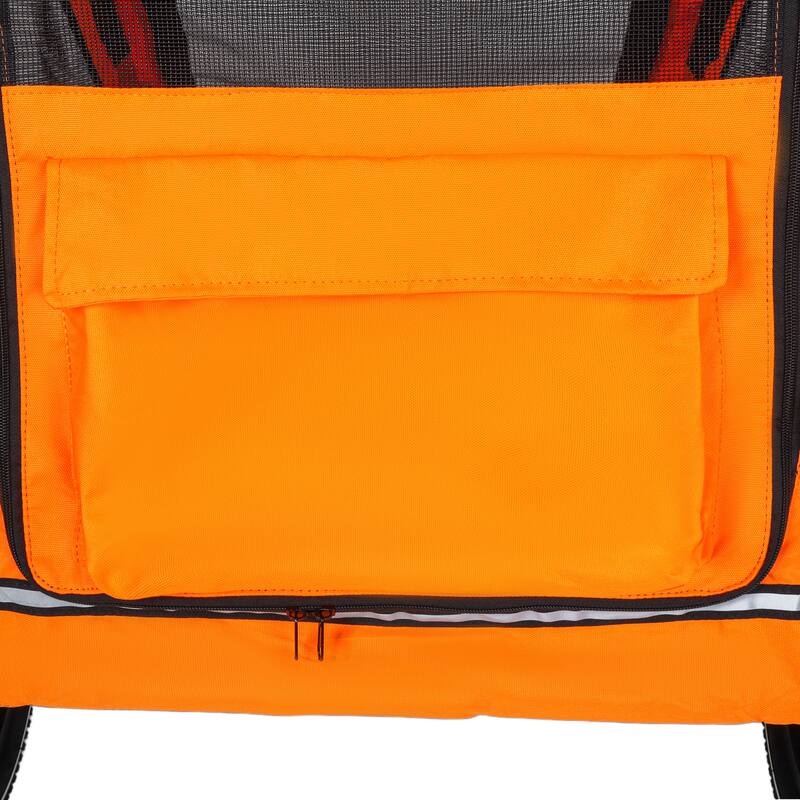 Pet Bike Trailer Dog Cart for Bicycle,Suitable for Small and Medium Pets, Easy Folding Cart Frame, Non-Slip Floor