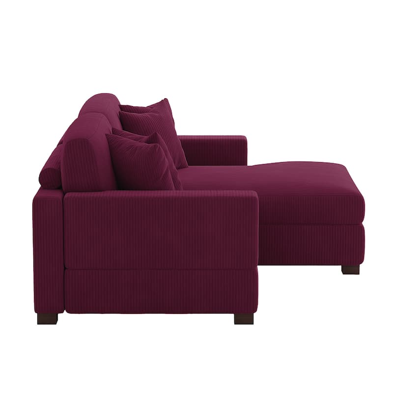 Oversized L-shaped Modular Sectional Sofa with Chaise Lounge