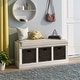 preview thumbnail 30 of 36, Merax Entryway Storage Bench with 3 Removable Baskets and Cushion
