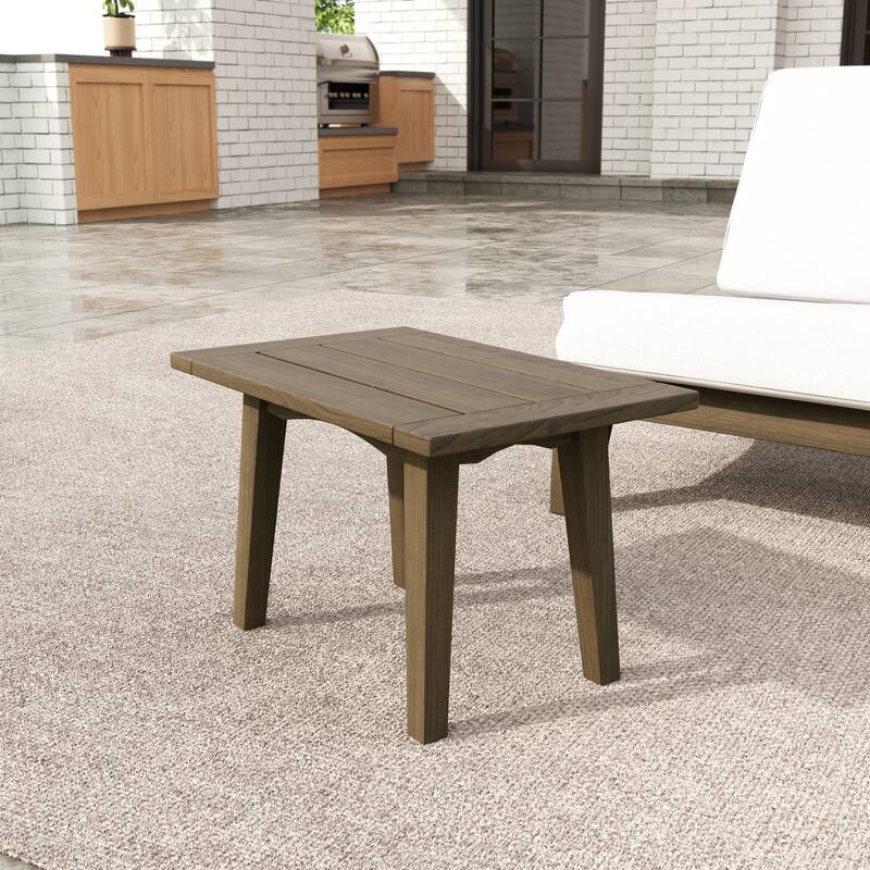 Sectional Wood Furniture 2 Seat Armless Patio Sofa