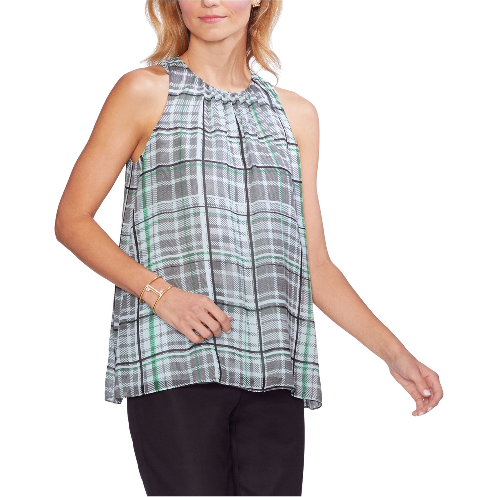vince camuto green top