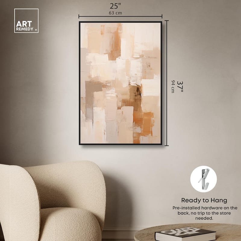 Sandstone Hush Canvas by Art Remedy