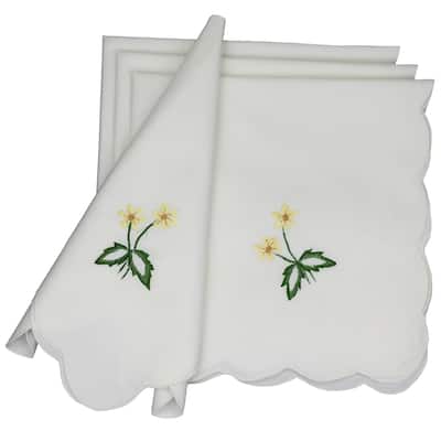 Handmade Crochet Polyester Square Napkin