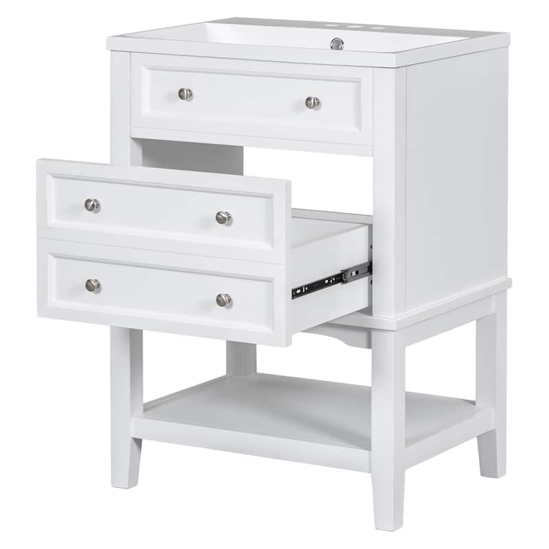 24" Bathroom Vanity With Sink