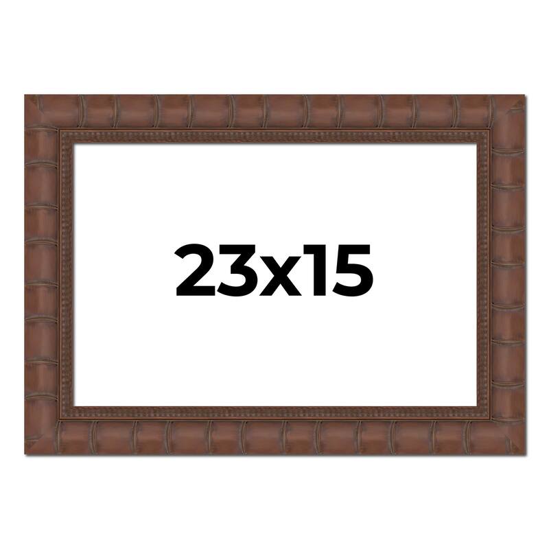 23x15 Frame Pewter Solid Wood Picture Frame Width 1.625 Inches | Interior Frame Depth 0.6875 Inches