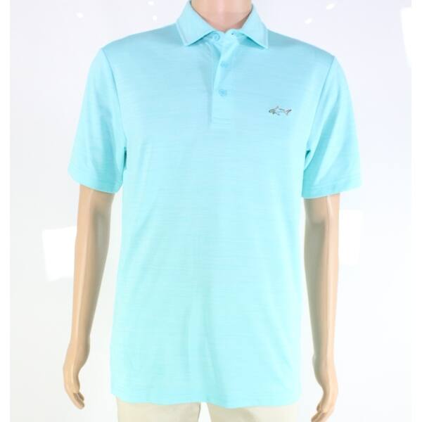 Shop Greg Norman For Tasso Elba Mens Activewear Shirt Blue Small S