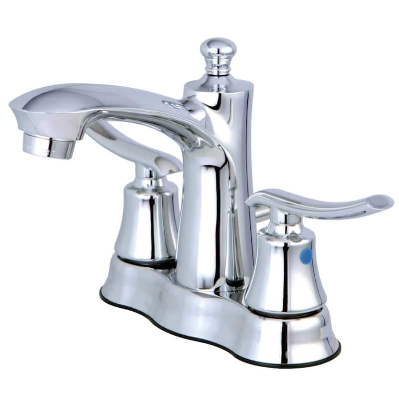 Kingston Brass Jamestown 1.2 GPM Centerset Bathroom Faucet with Pop-Up - Polished Chrome