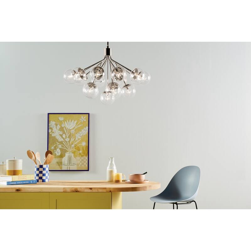 Kichler 52702CLR Silvarious 16 Light 38" Wide Chandelier with Clear