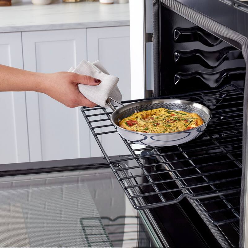 Henckels Paradigm Ceramic 2-pc Stainless Steel Dual Performance Fry Pan Set