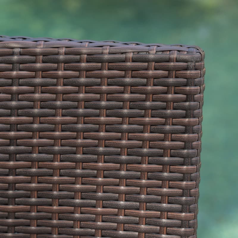 Margarita Outdoor Wicker Bar Stool (Set of 4) by Christopher Knight Home