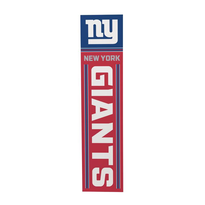 47" Double Sided Seasonal Porch Leaner, New York Giants - 47" x 11.25"