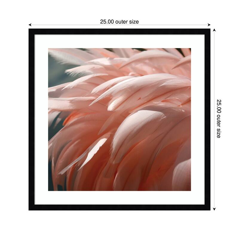 Kate and Laurel Flamingo No. 1 by Alicia Bock Framed Wall Art Print