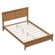 preview thumbnail 31 of 46, Modern White Solid Wood Queen Platform Bed