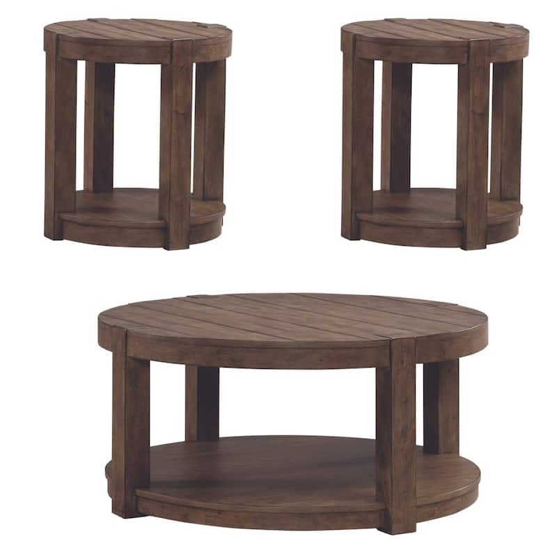Liberty Furniture Broadmore Round Cocktail Table, Optional End Tables